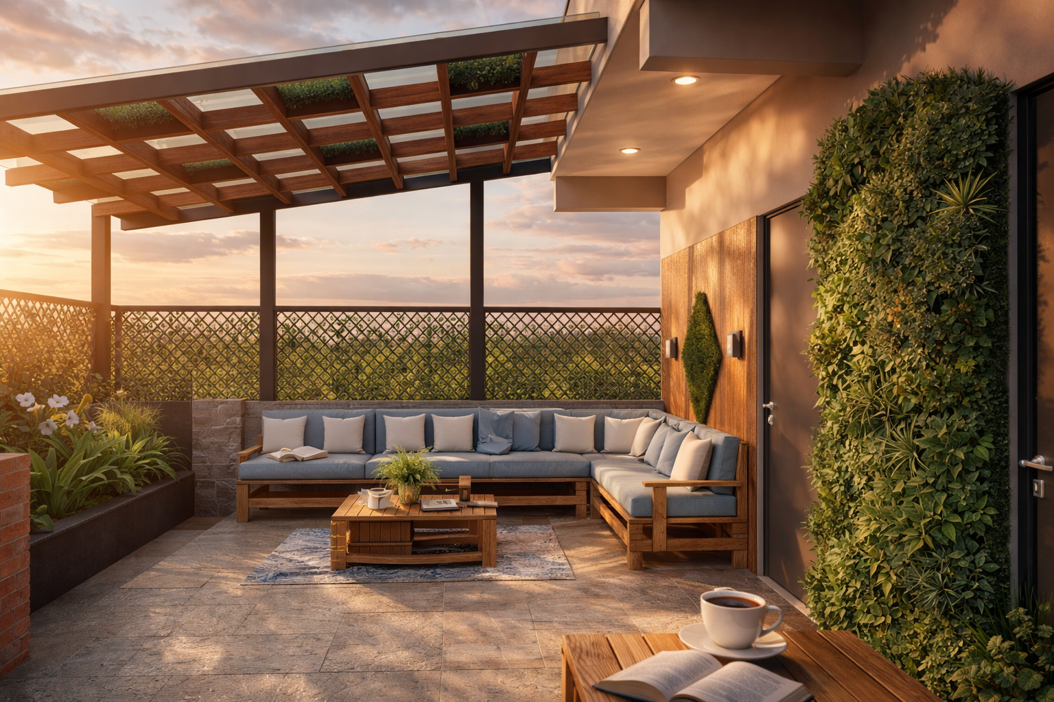 Terrace garden design
